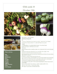 Fresh Vegetables Pawling NY