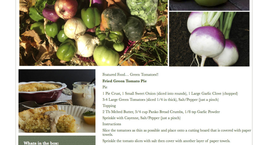 Fresh Vegetables Pawling NY